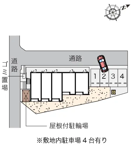 ★手数料０円★伊勢原市田中　月極駐車場（LP）